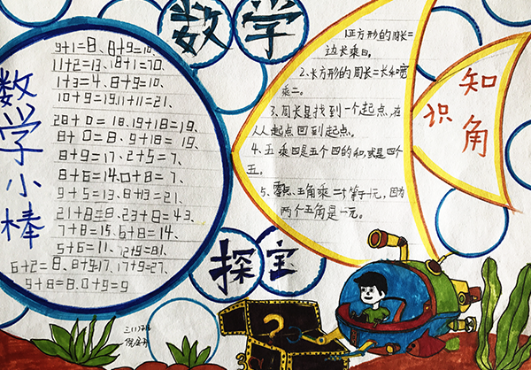 数学手抄报 部分优秀作品【浙江金华育才小学】(图2)