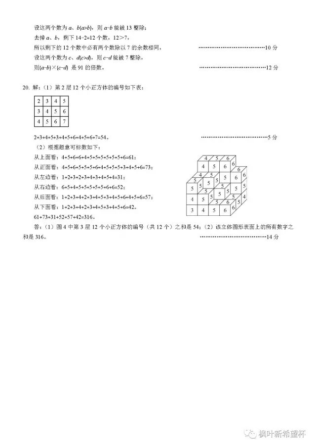 第十三届六年级BB卷试题以及答案(图6)